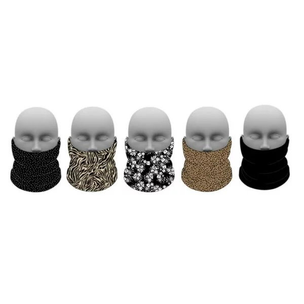 5 Assorted Balaclava Multi Snoods