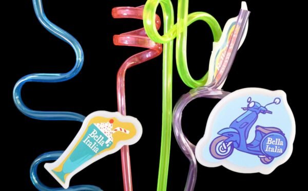 Curly Twisted Drinking Kids Party Straws 40 Pack