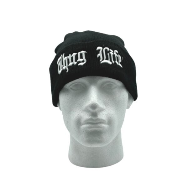 Adults Fashion Beanie Hats – Thug Life Black