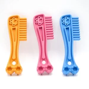 UK Made Interactive Eco Friendly Tooth Brush Shaped Dog Toy Available In Various Colours