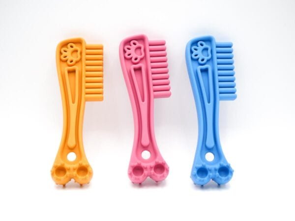 UK Made Interactive Eco Friendly Tooth Brush Shaped Dog Toy Available In Various Colours