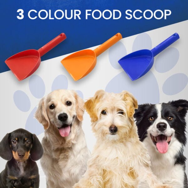 UK Made Eco-Friendly Dog Food Scoop 4 Assorted Colours