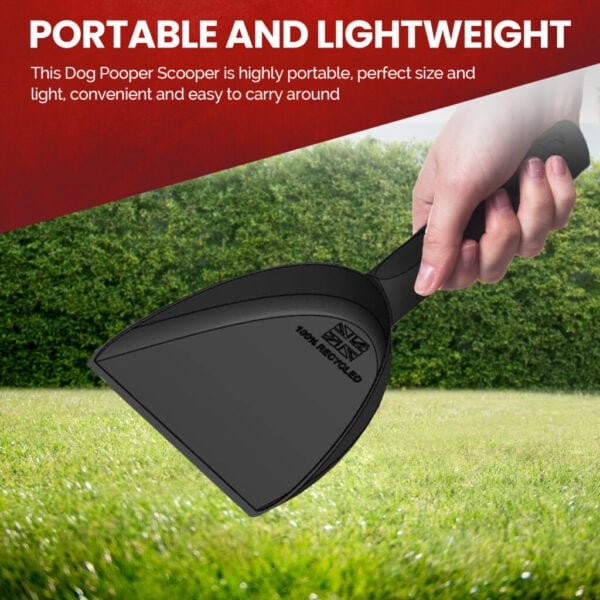 UK Made Eco Friendly Dog Poop Scoop Black