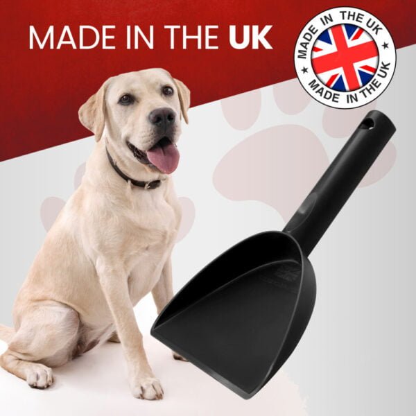 UK Made Eco Friendly Dog Poop Scoop Black